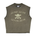 "222 FAST 222 LIVE" TANK - EARTH