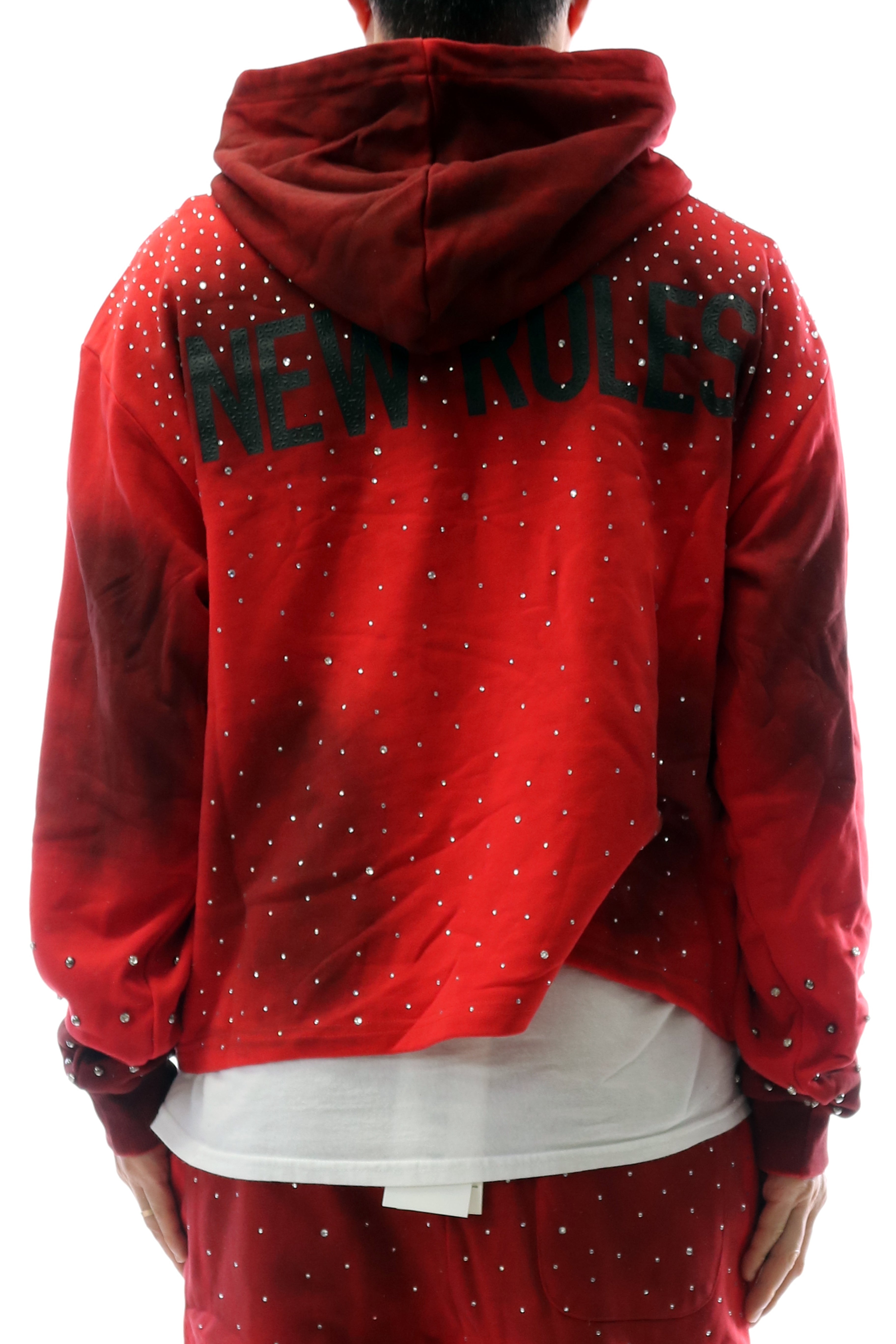 SYNTH French Terry Long Sleeve Crop Top Pullover Hoodie only