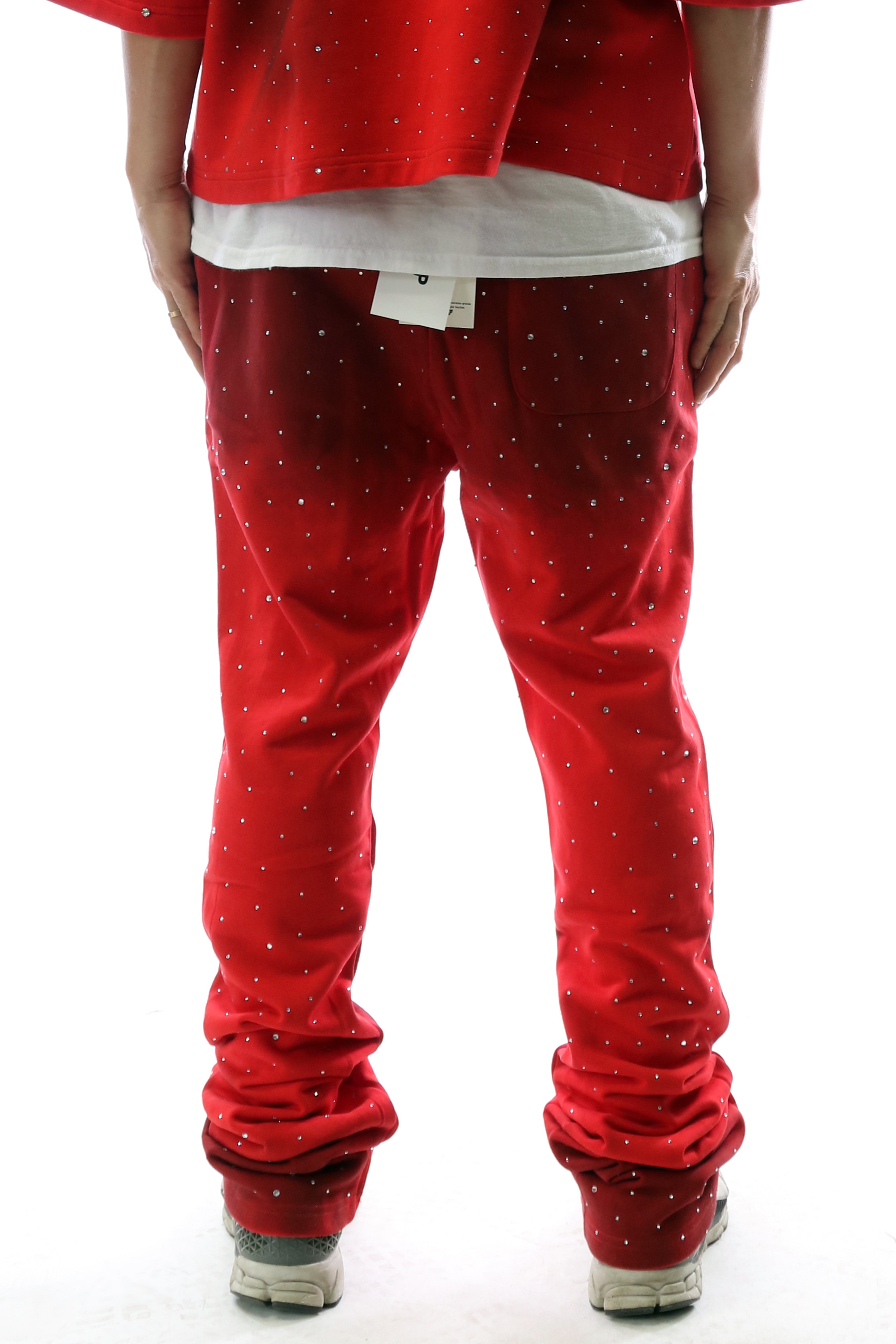 SYNTH Washed French Terry Stacked Jogger Pants