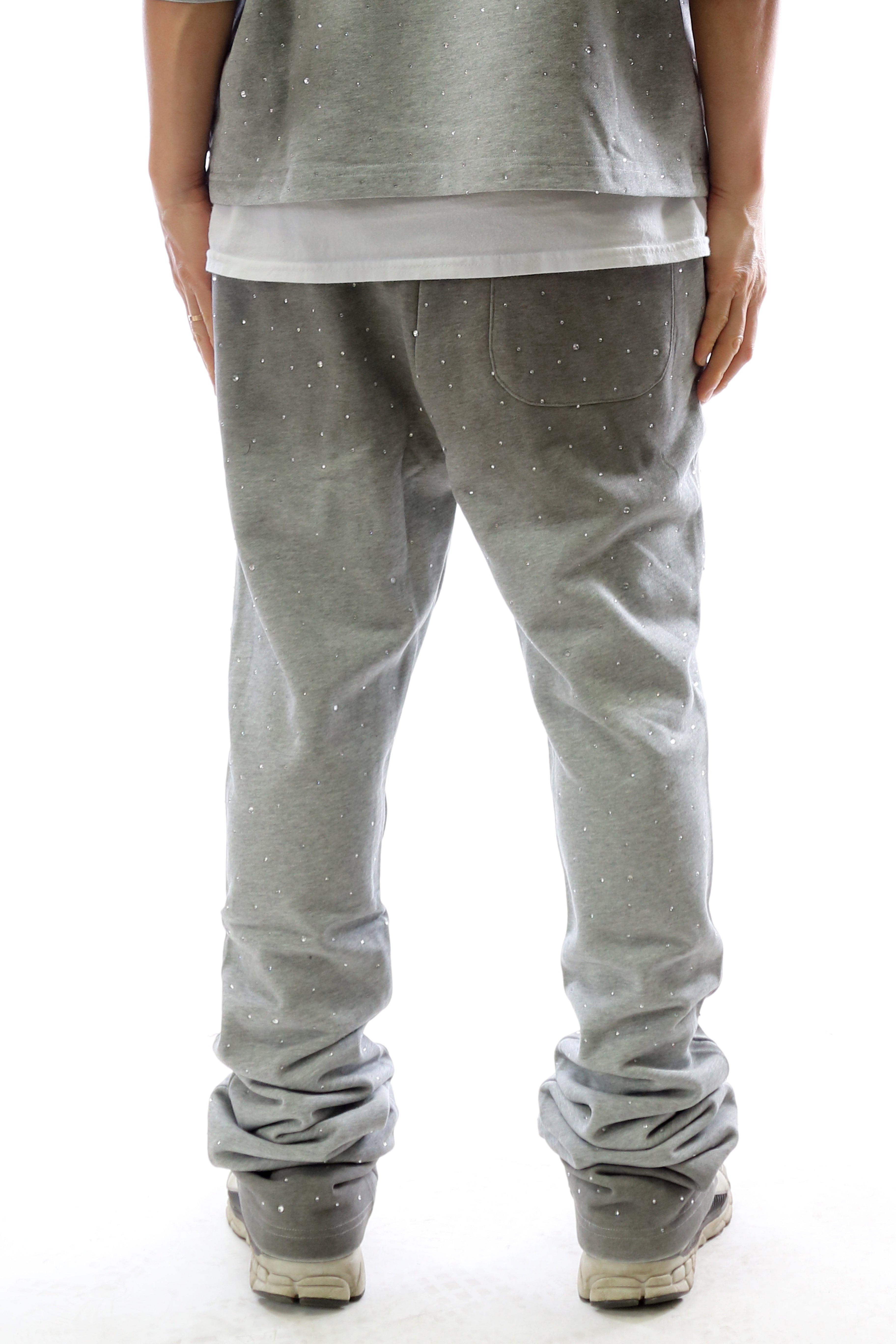 OBSIDIAN Washed French Terry Stacked Jogger Pants