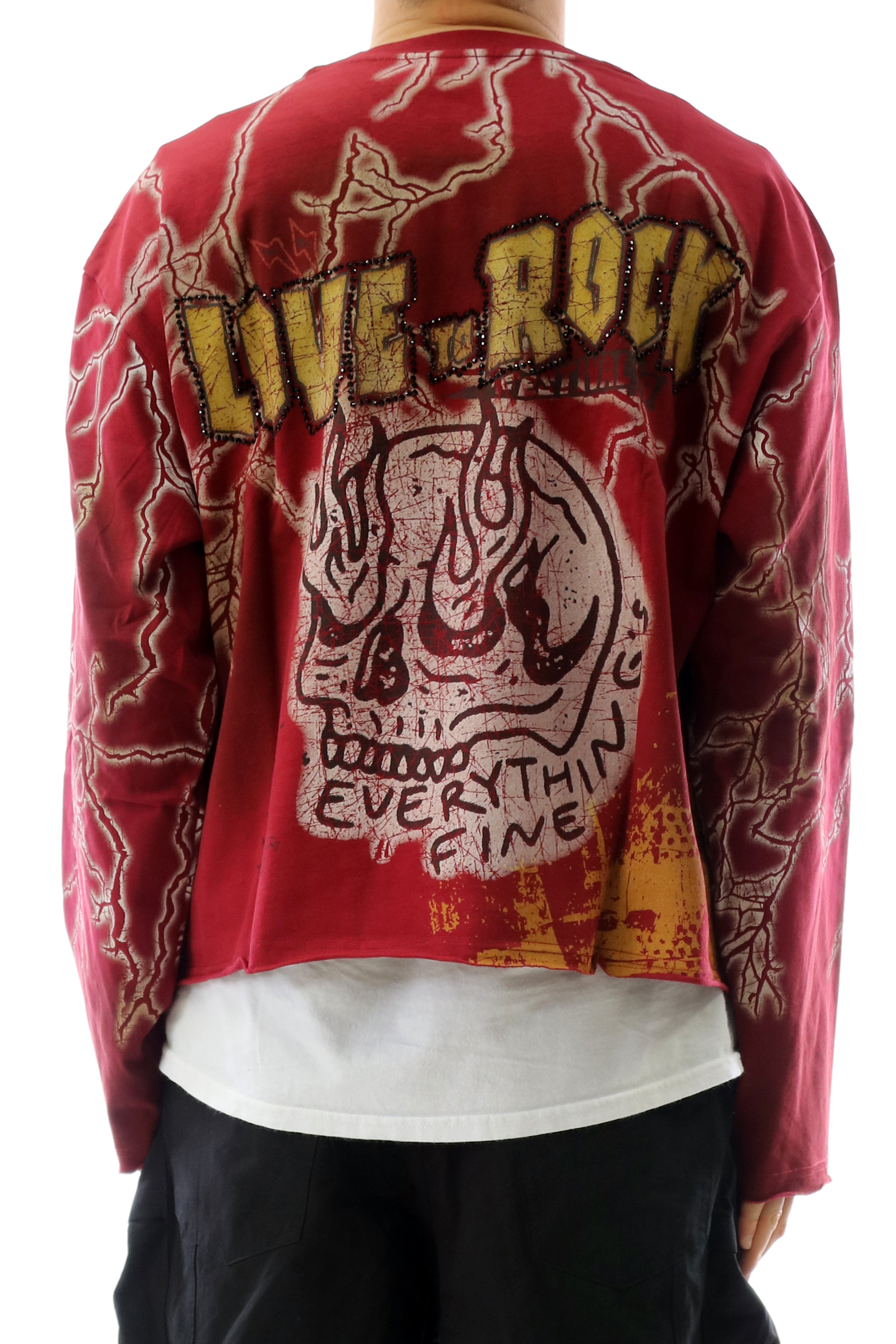 AGATE S/N Jersey Long Sleeve Crop Top Tee