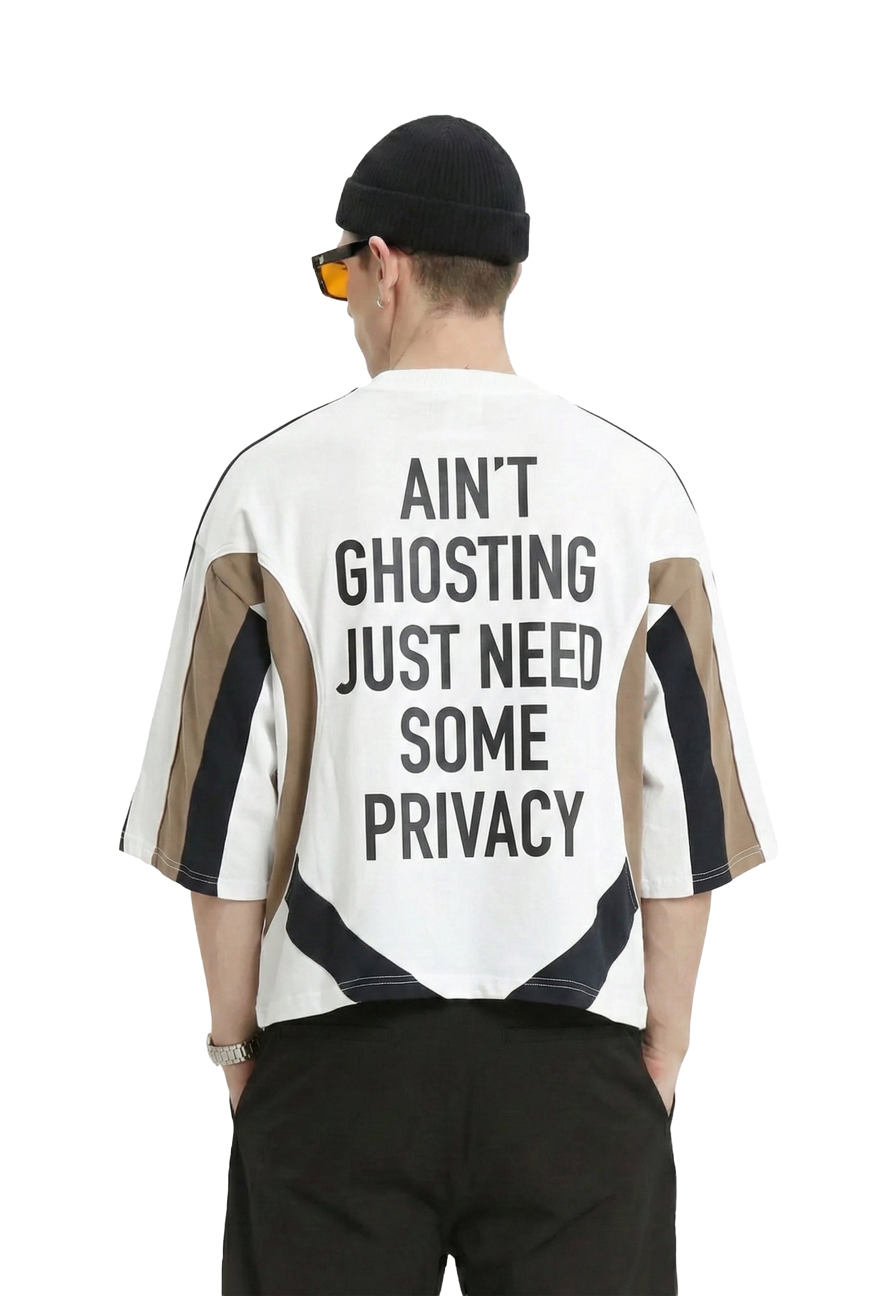 ATYPICAL S/N Jersey 3/4 Sleeve Crop Top Tee