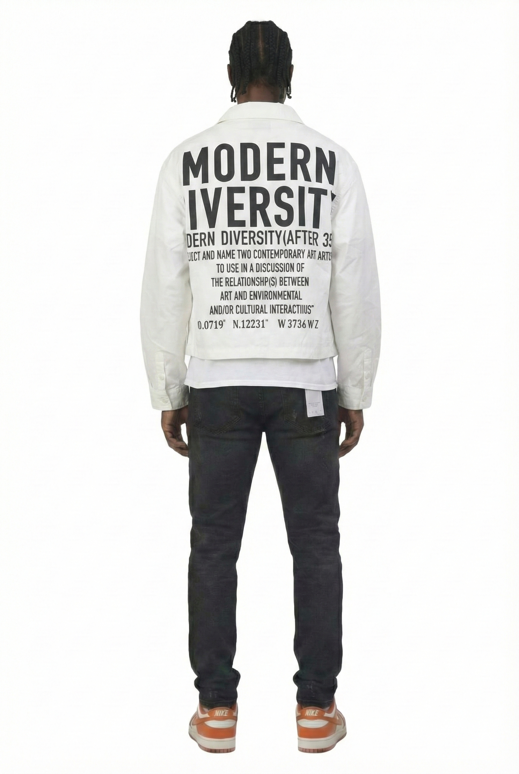 REVOL Twill Blended Nylon Crop Top Jacket