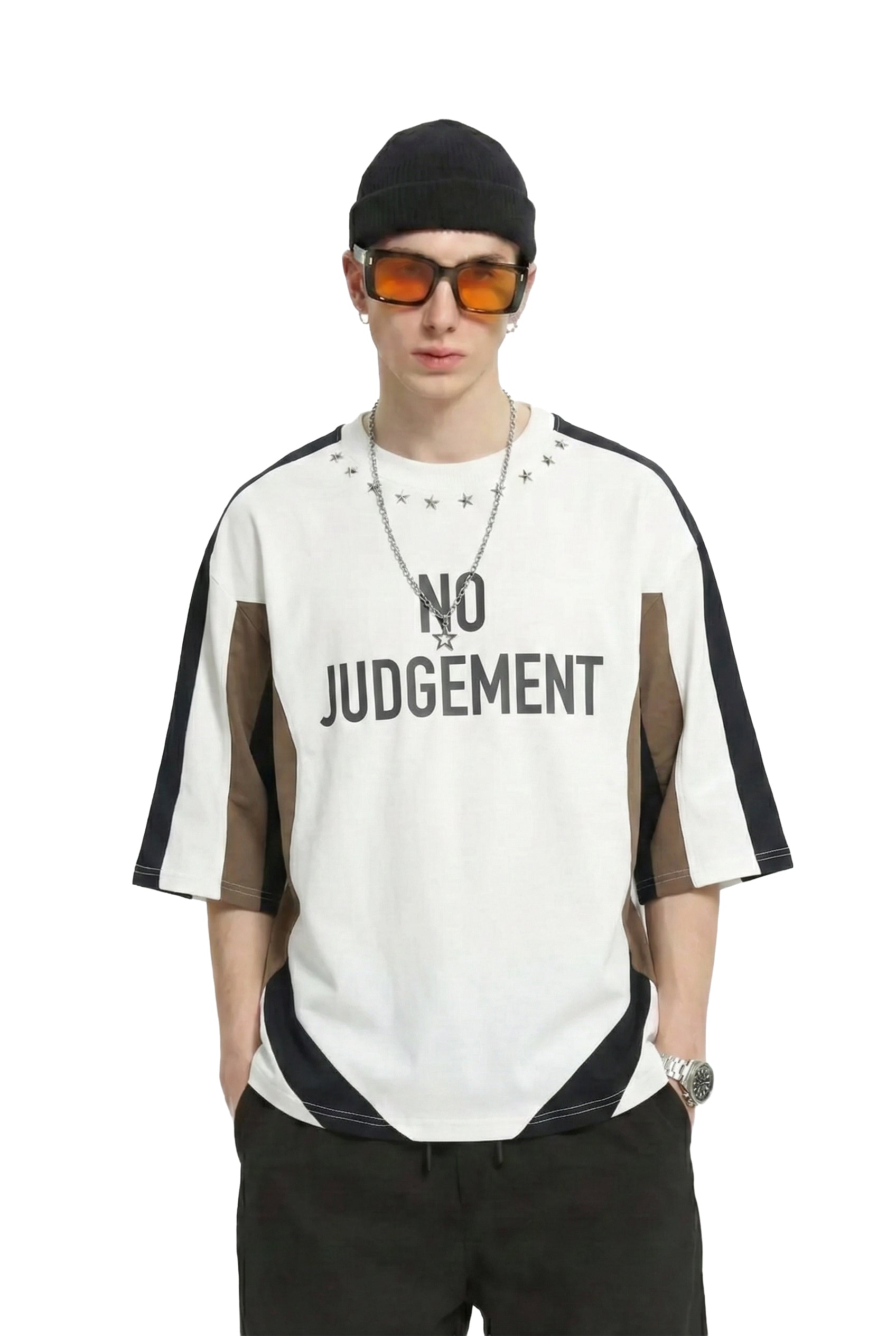 ATYPICAL S/N Jersey 3/4 Sleeve Crop Top Tee