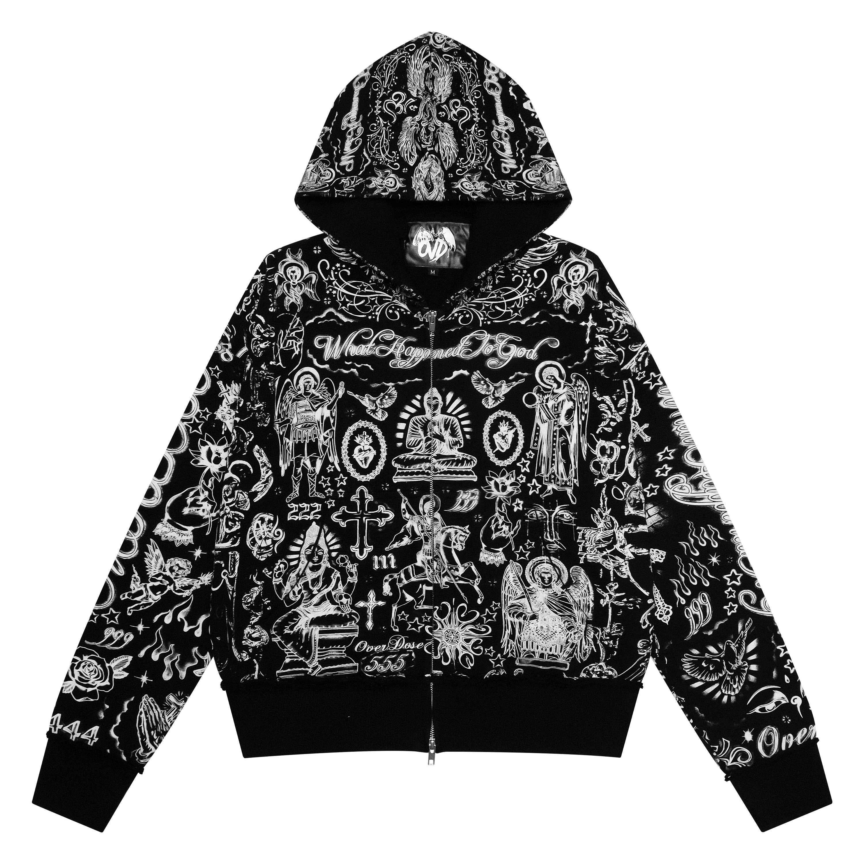 "TATTOO" ZIP UP - MIDNIGHT