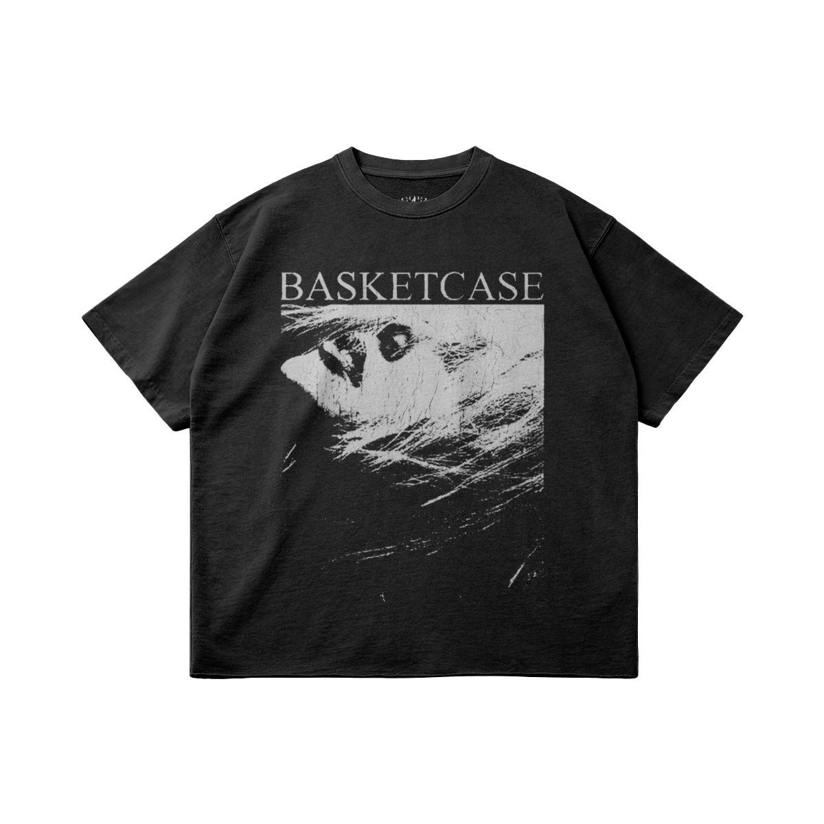 Basketcase Garment Dyed Raw Hem Streetwear Shirt